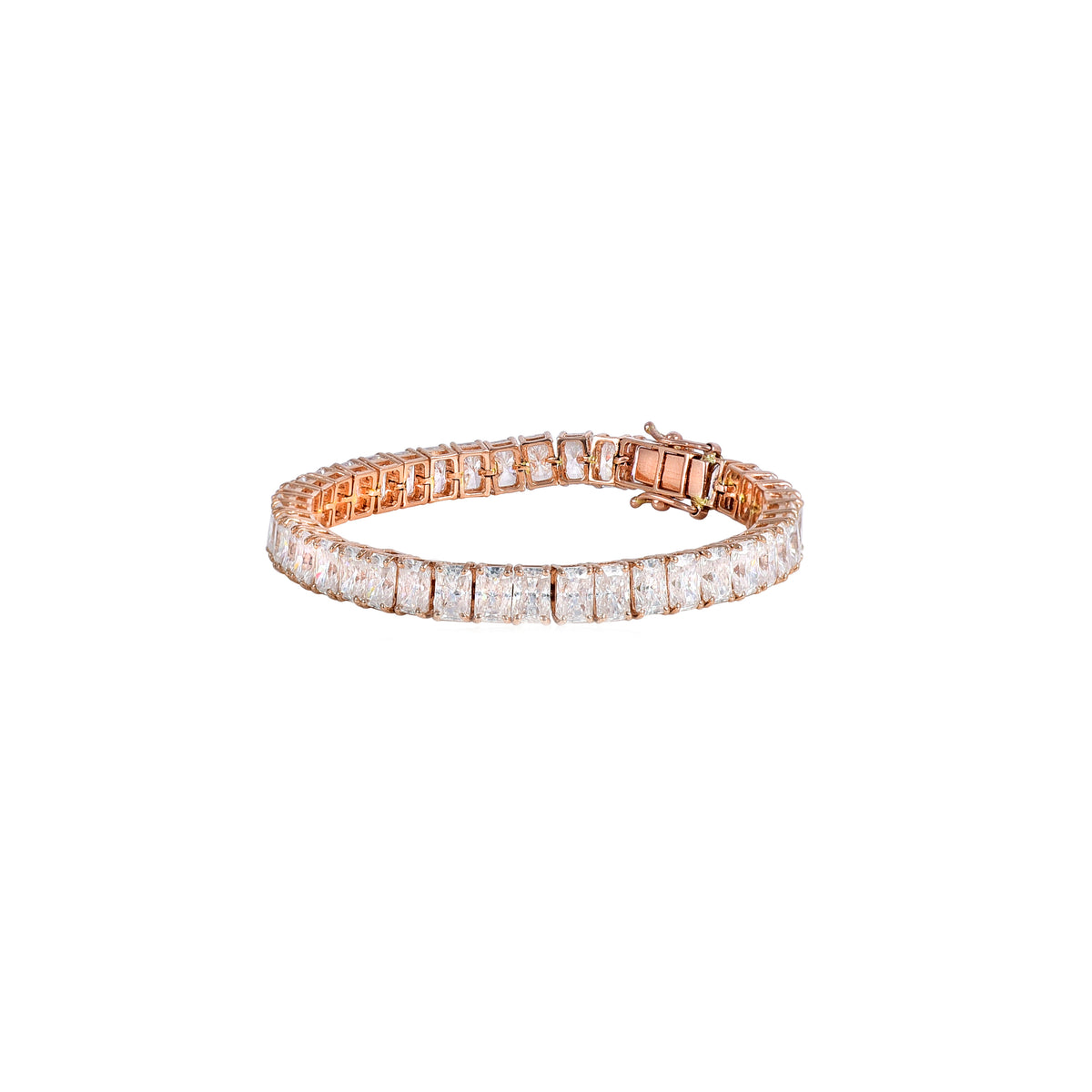 Pink Gold Moissanite Bracelet