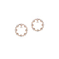 Pink Gold Moissanite Stud