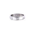 White Gold  Mossanite Round Ring