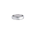 White Gold Mossanite Round Ring